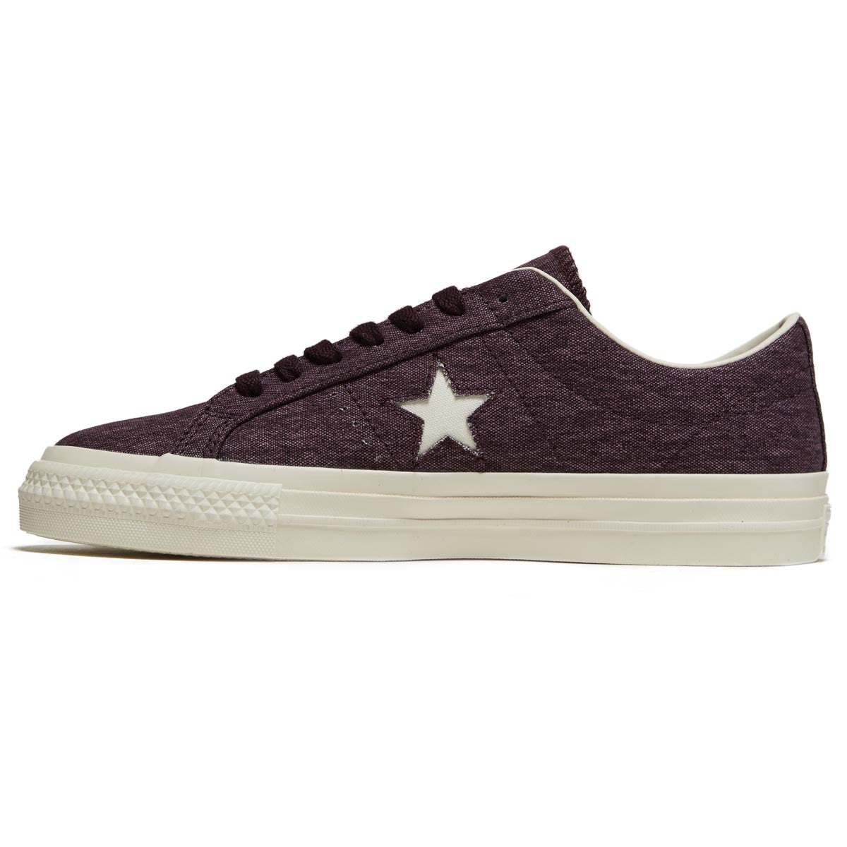 Converse One Star Pro Shoes - Black Cherry/Egret image 2