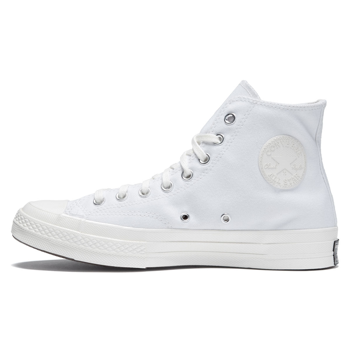 Converse Chuck 70 Hi Textured Shoes - White/Vintage White/Egret image 2