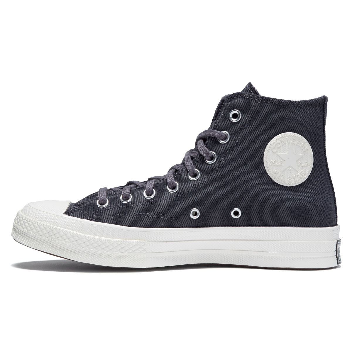 Converse Chuck 70 Hi Textured Shoes - Plum Cove/Black/Egret image 2