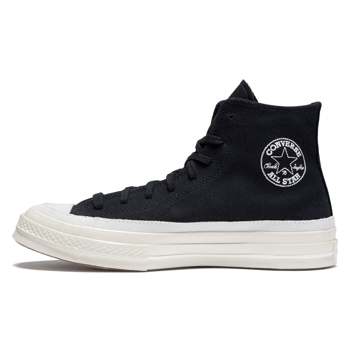 Converse Chuck 70 Hi Shoes - Black/Egret/Natural Ivory image 2