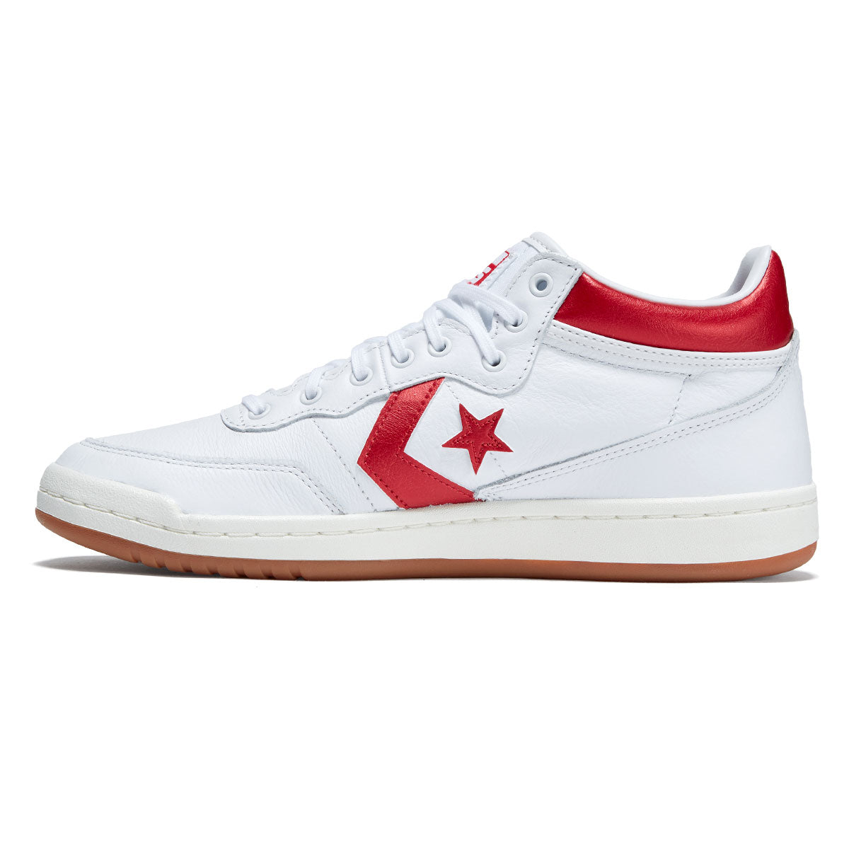 Converse Fastbreak Pro Mid Shoes - White/Red/Egret image 2