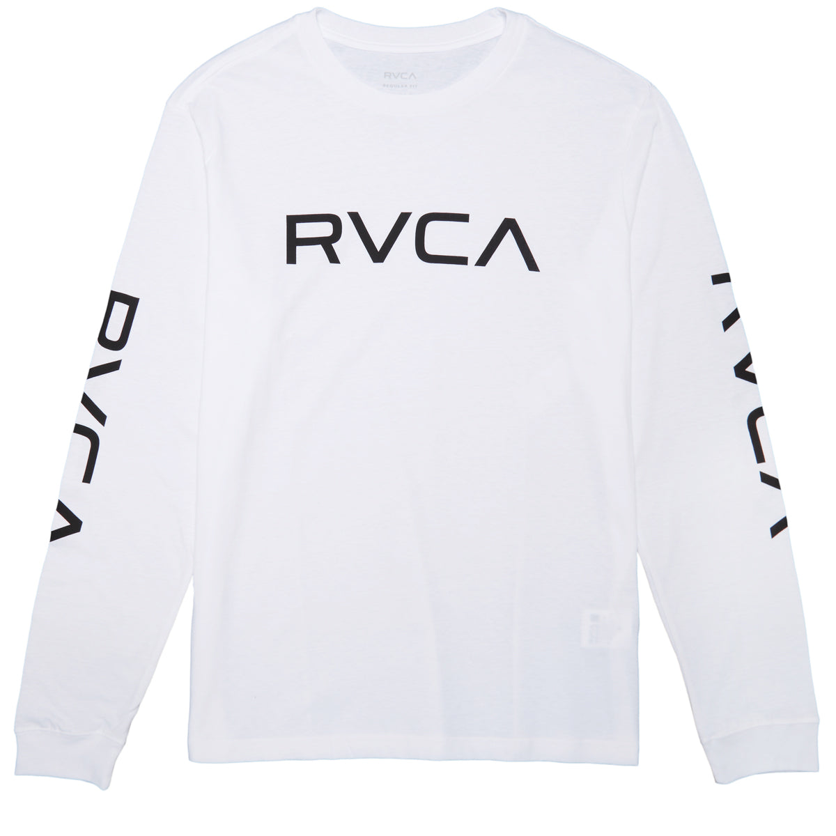 RVCA Big RVCA Long Sleeve T-Shirt - White/Black image 1