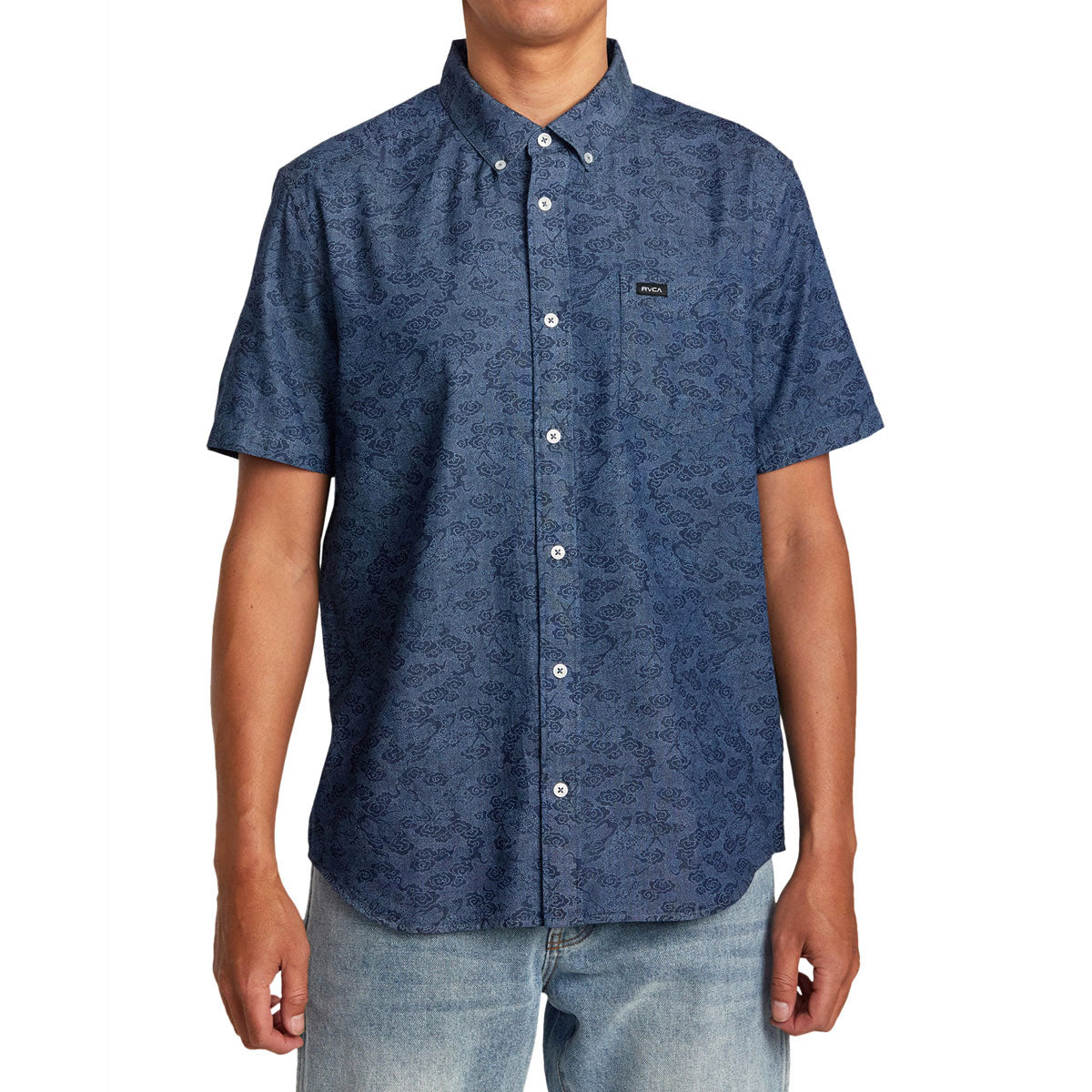 RVCA Neon Dragon Denim Shirt - Denim image 1