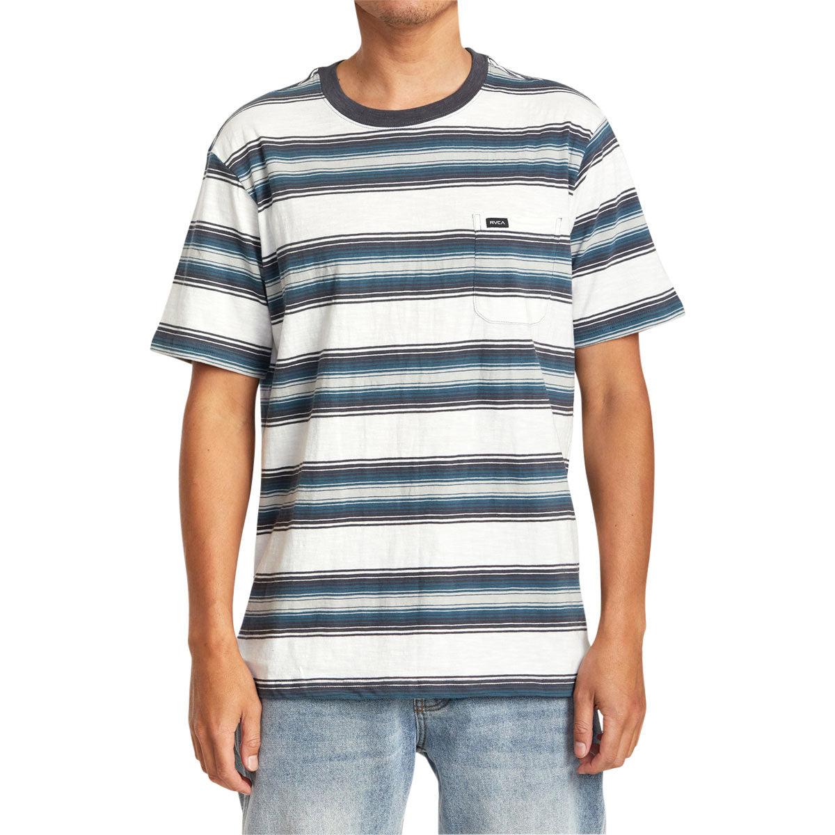 RVCA Polanco Stripe Shirt - Antique White image 1