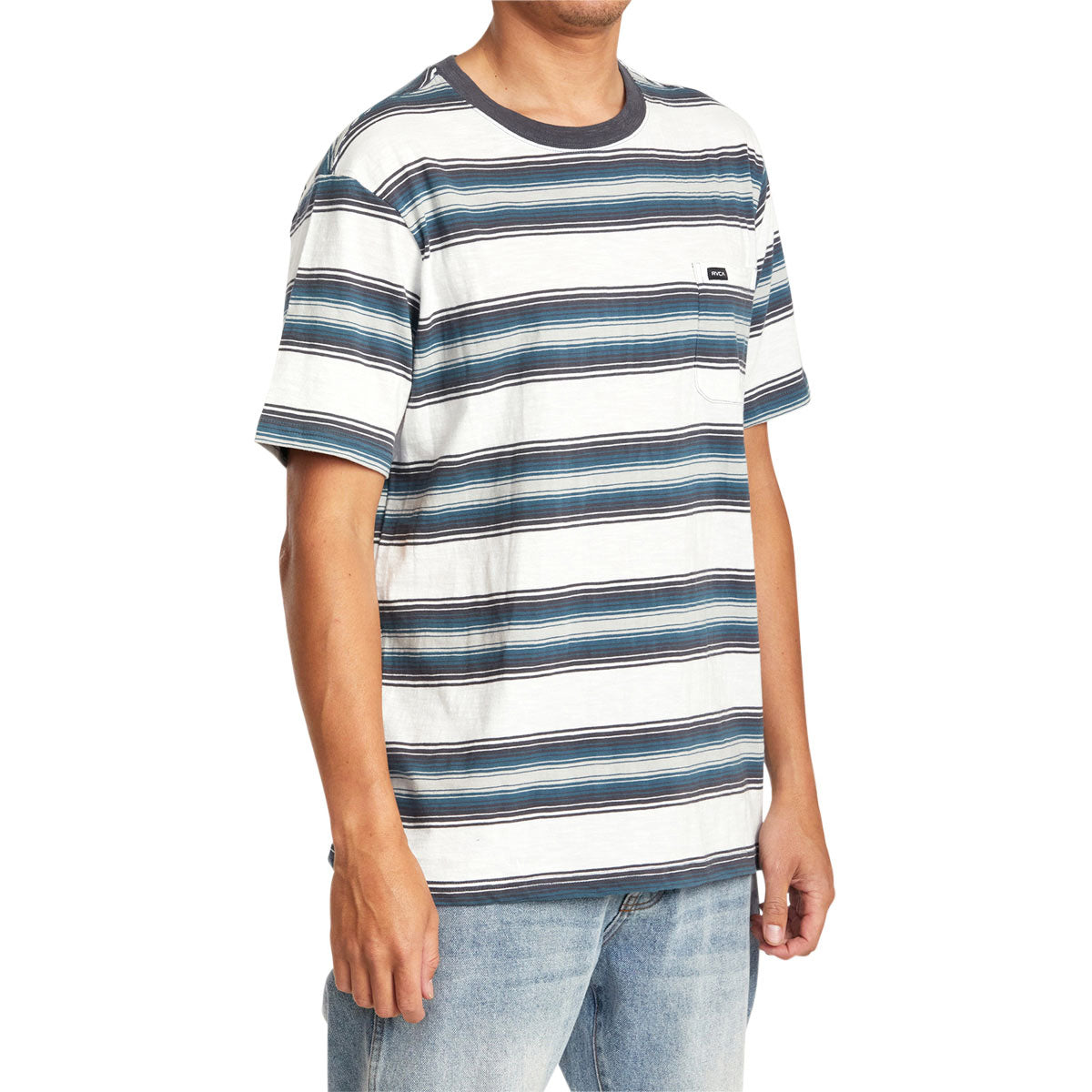 RVCA Polanco Stripe Shirt - Antique White image 4