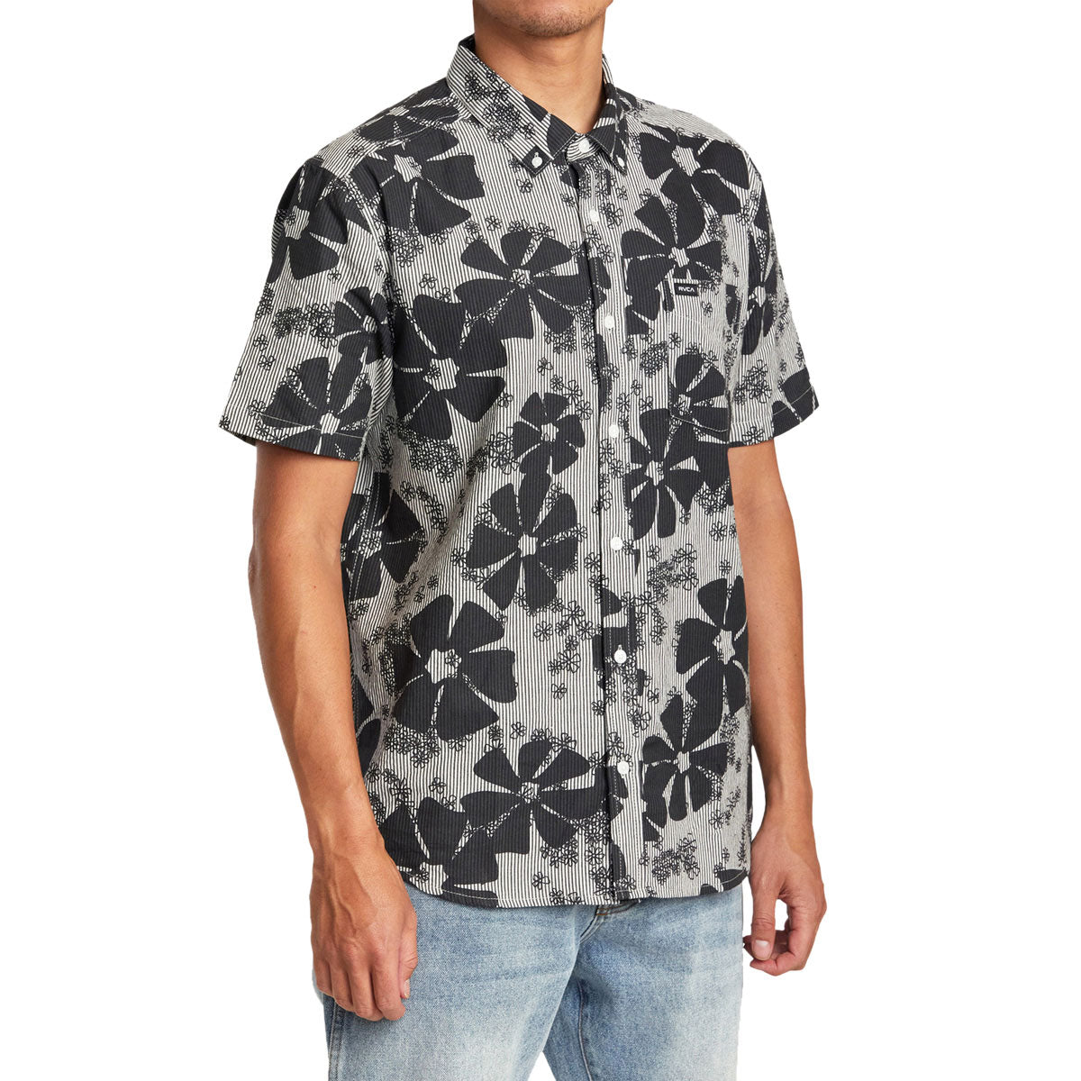 RVCA Yoyogi Seersucker Shirt - Black image 3