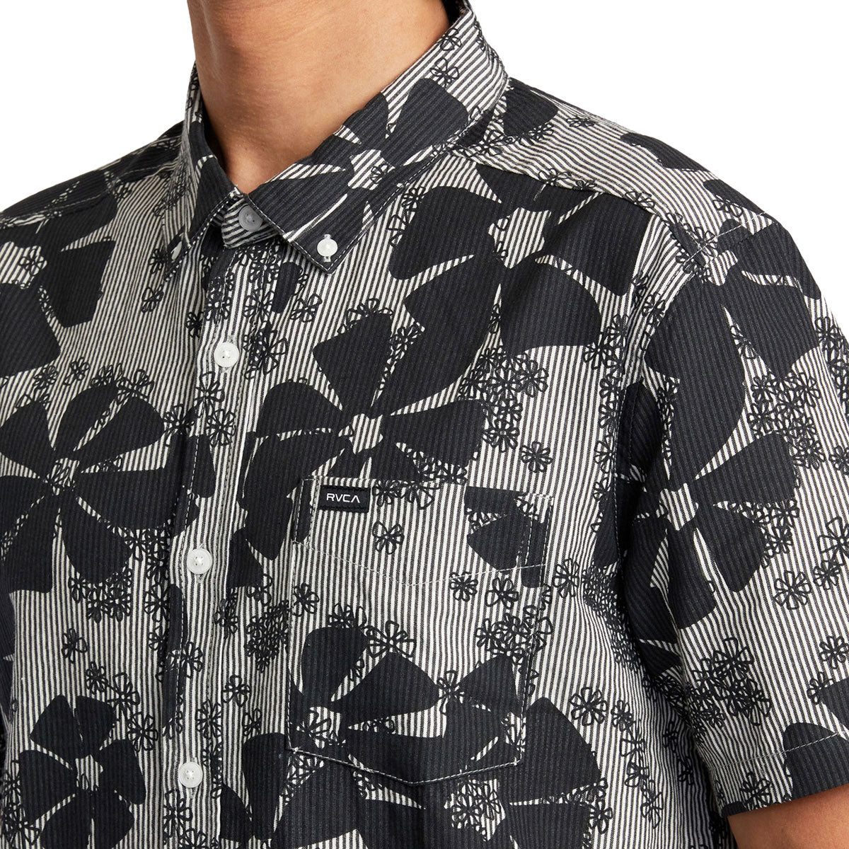 RVCA Yoyogi Seersucker Shirt - Black image 4