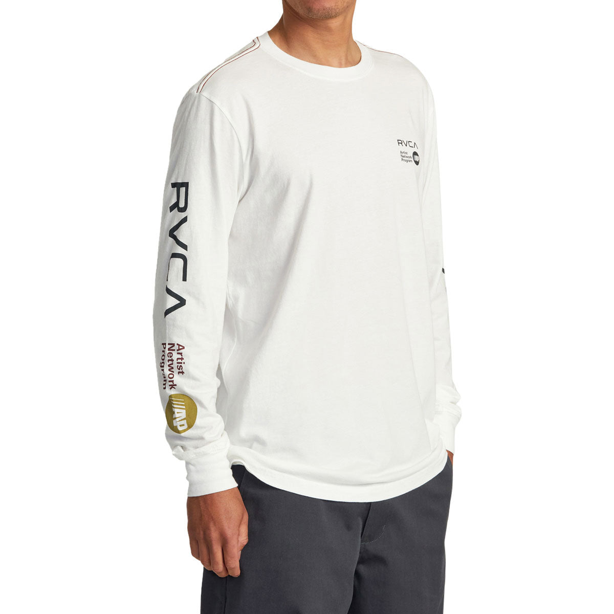 RVCA Anp Long Sleeve 2023 T-Shirt - Antique White image 3
