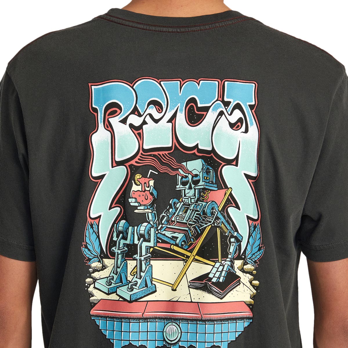 RVCA Resort Technica T-Shirt - Pirate Black image 3
