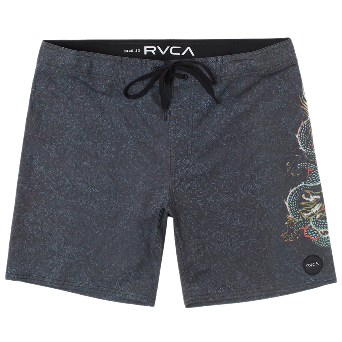 RVCA Neon Dragon Boardshorts - Black image 1