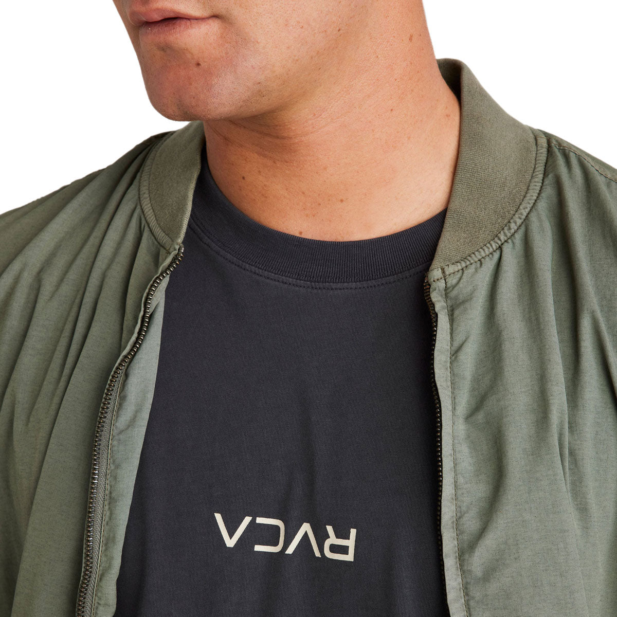 RVCA Vacancy Bomber Jacket - Sage Leaf image 4