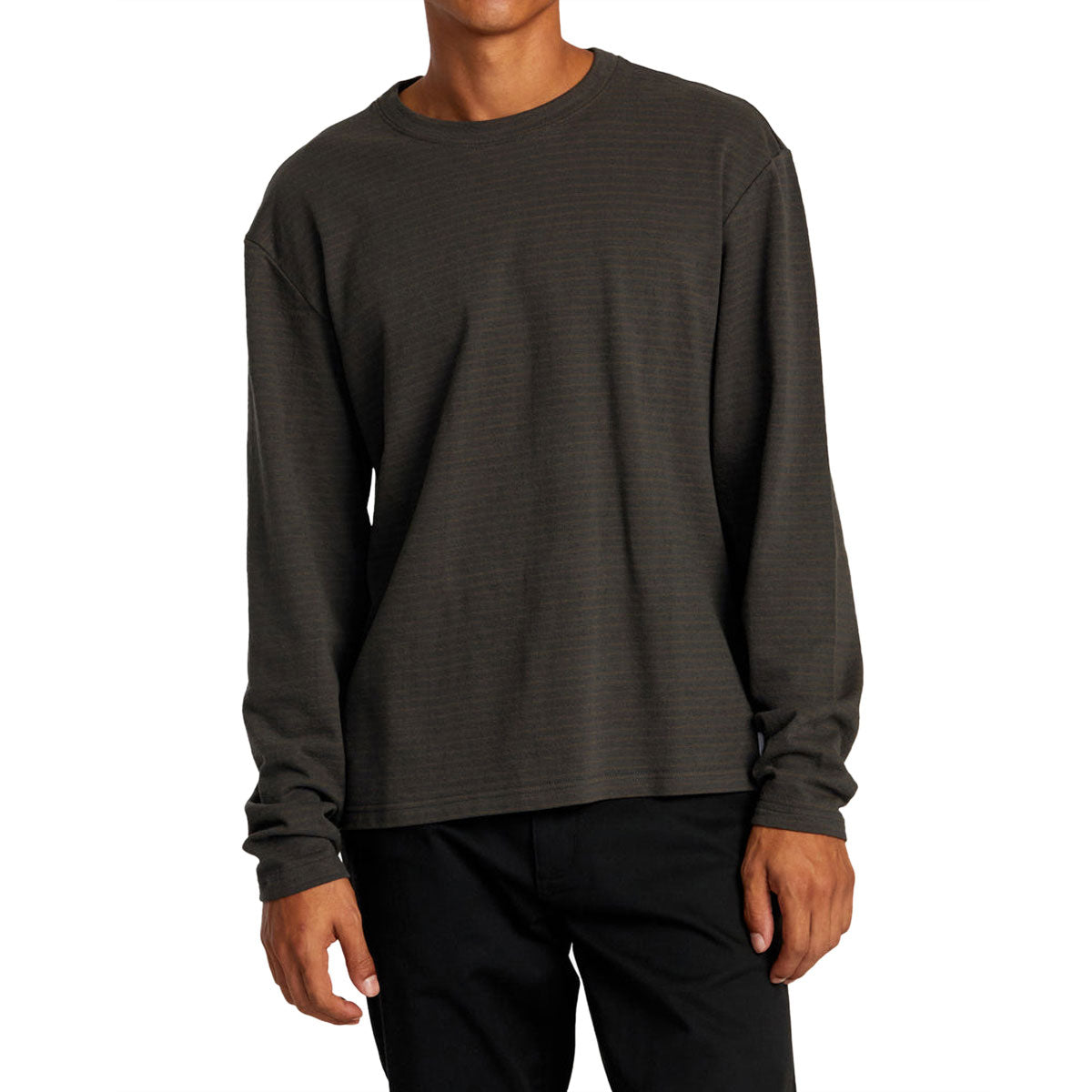 RVCA Vacancy Crew Long Sleeve T-Shirt - Pirate Black image 1