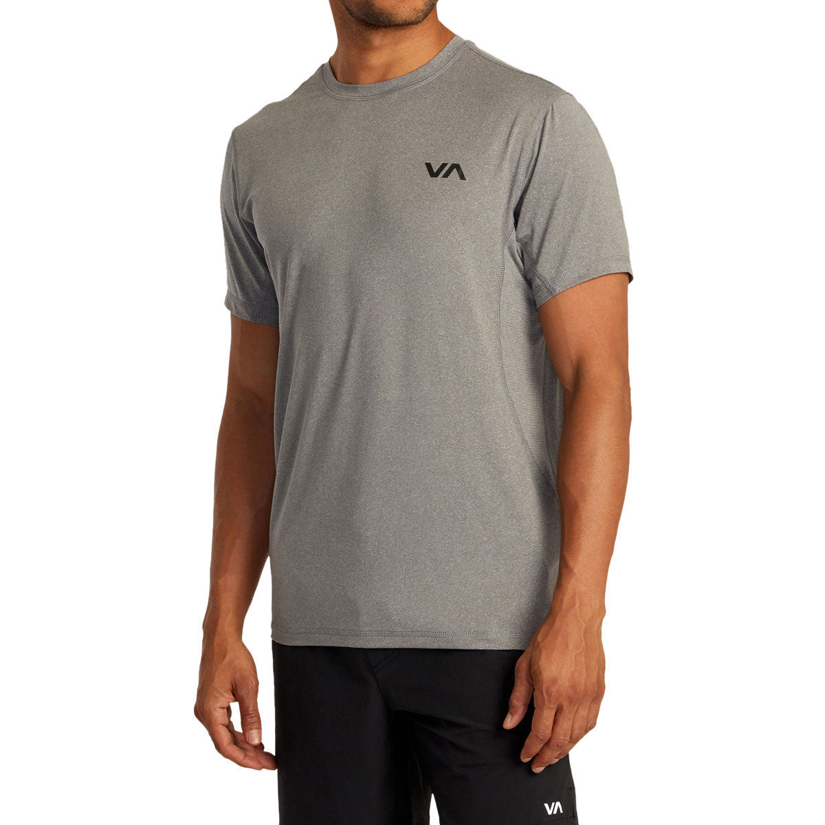 RVCA Sport Vent Sleeve T-Shirt - Heather Grey image 3