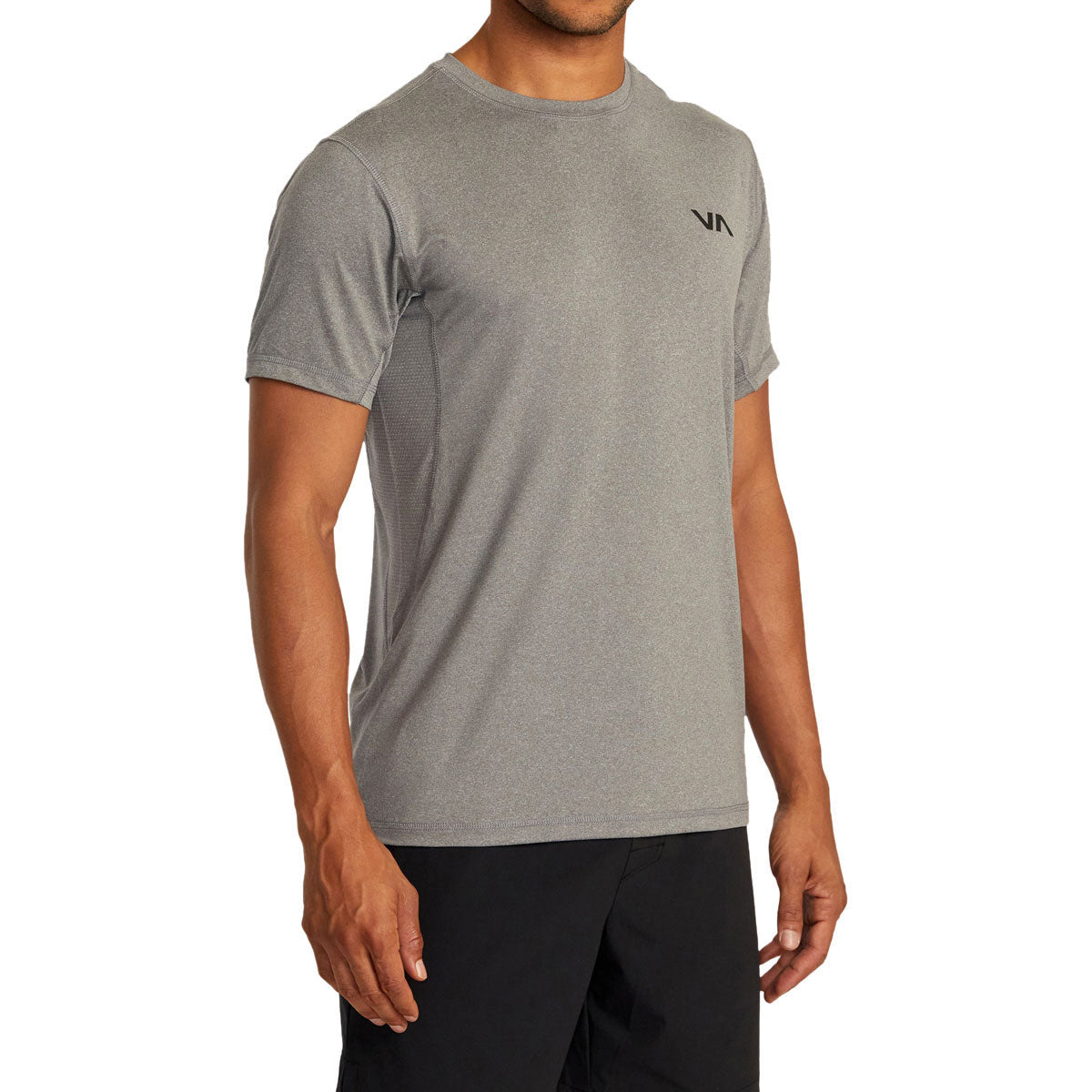 RVCA Sport Vent Sleeve T-Shirt - Heather Grey image 4