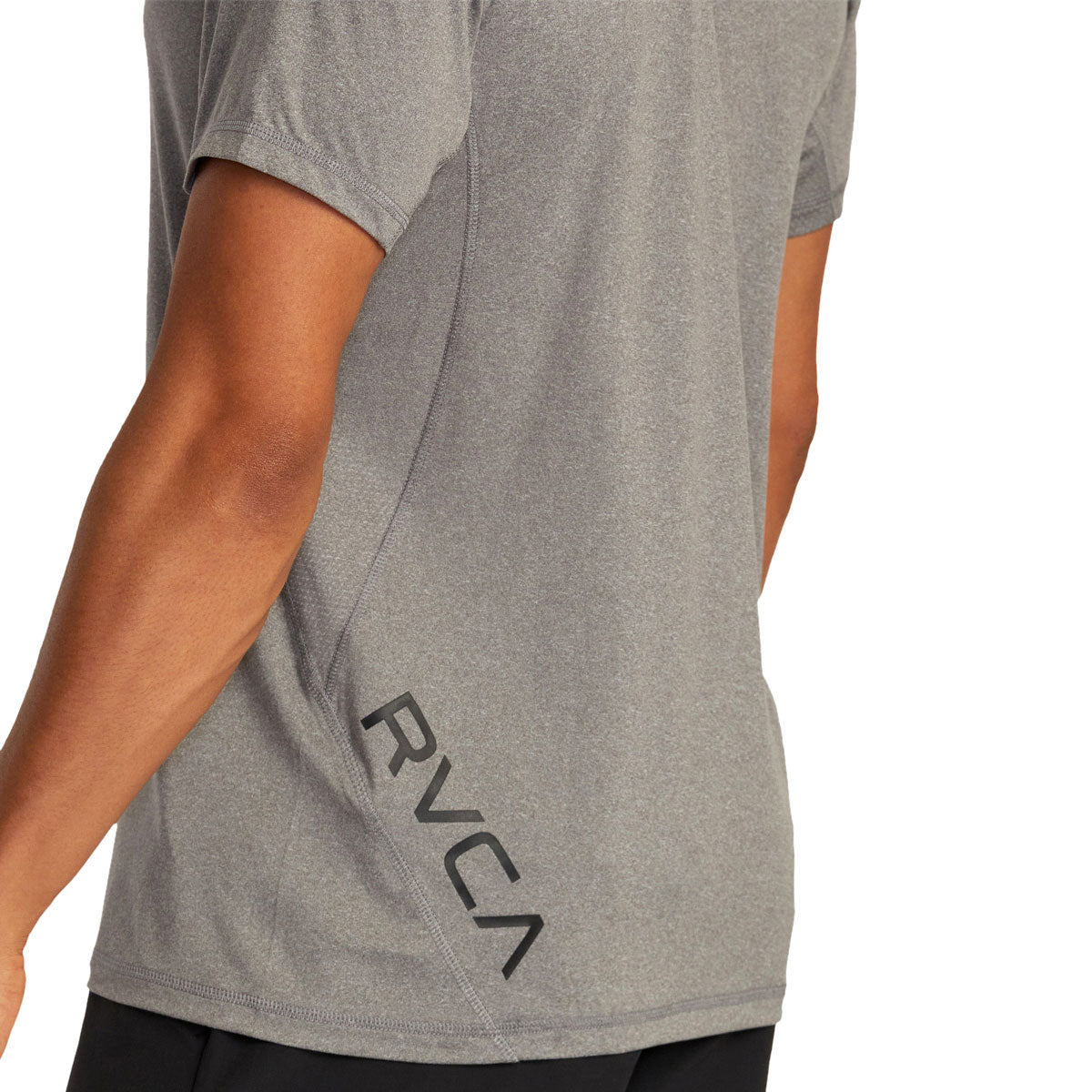 RVCA Sport Vent Sleeve T-Shirt - Heather Grey image 5