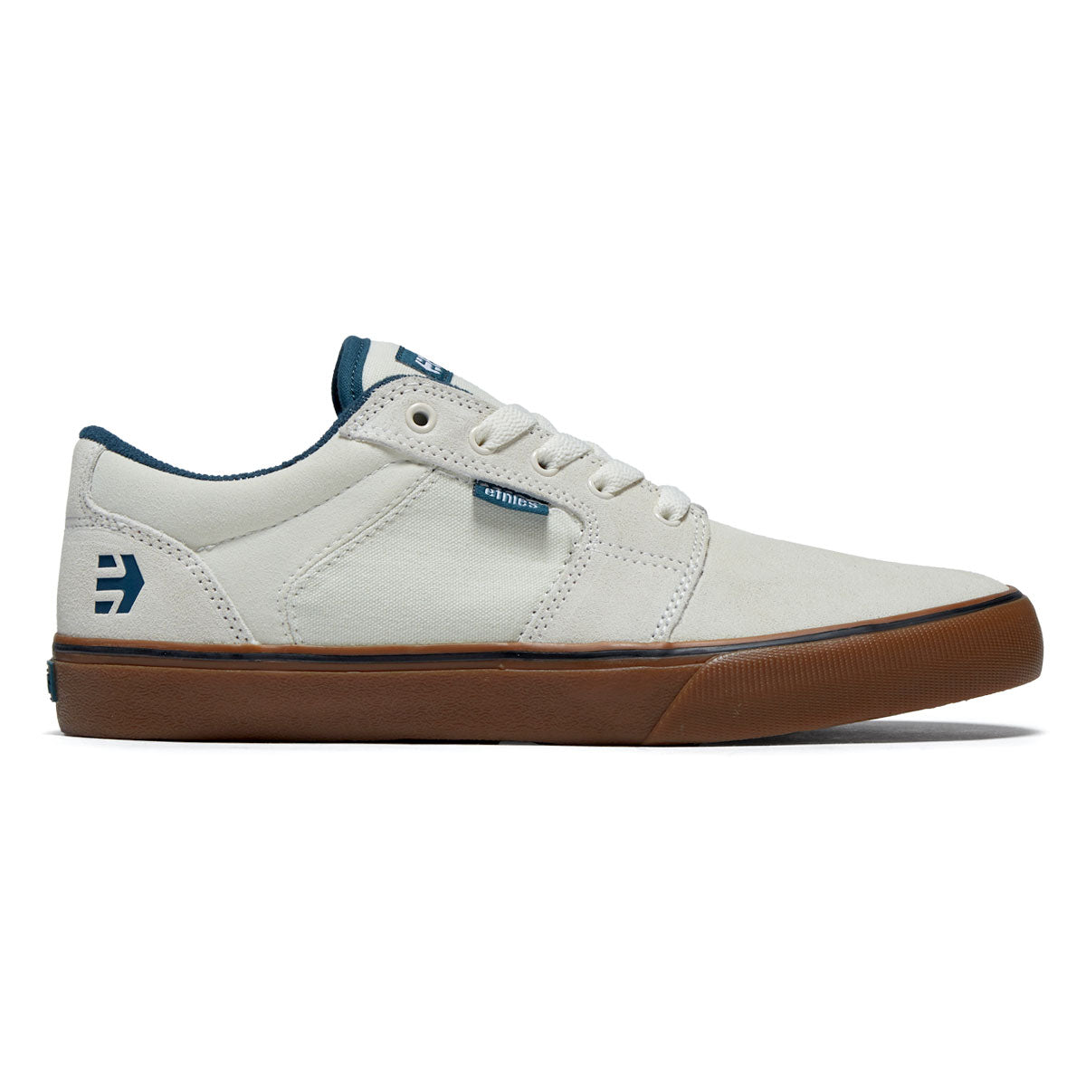 Etnies Barge Ls Shoes - White/Blue/Gum image 1