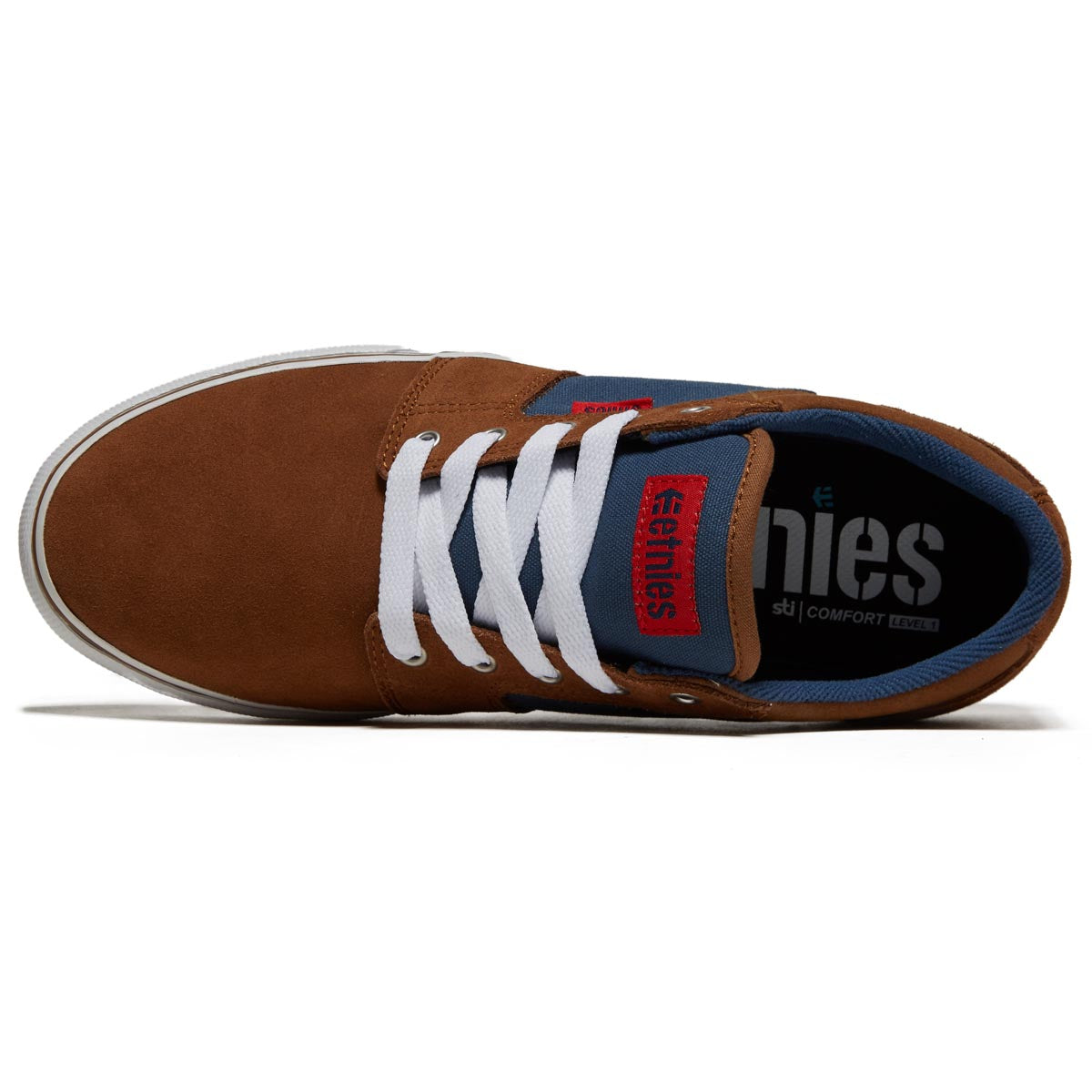 Etnies Barge Ls Shoes - Brown/Blue image 3