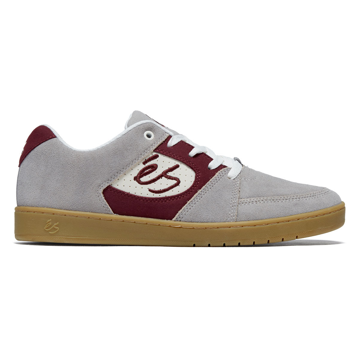eS Accel Slim Shoes - Grey/Burgundy image 1