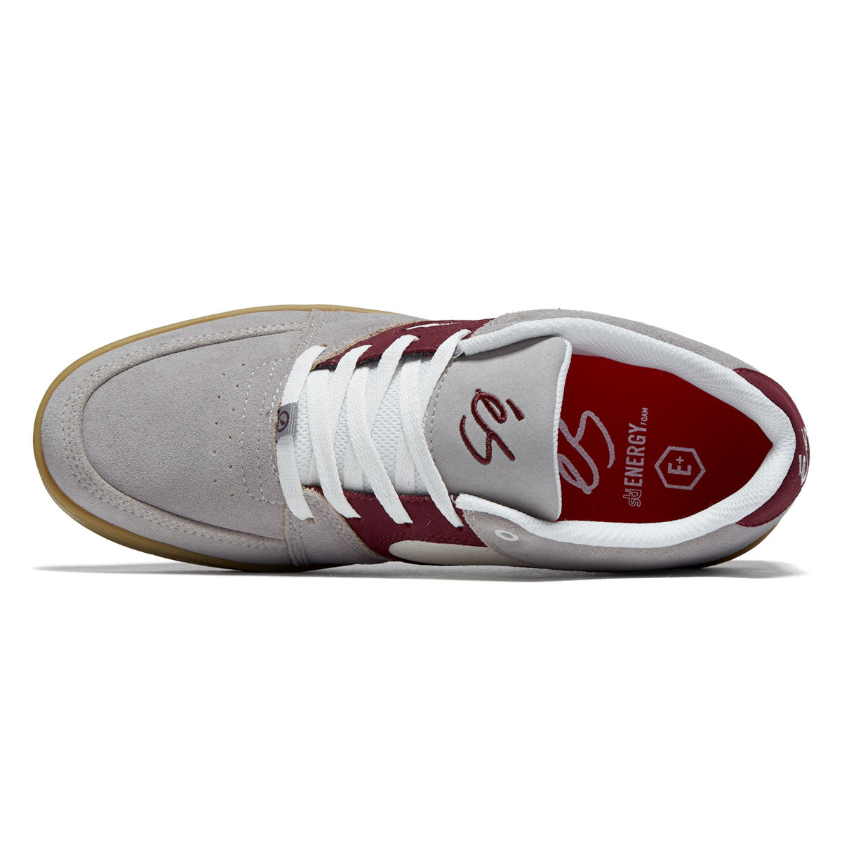 eS Accel Slim Shoes - Grey/Burgundy image 3