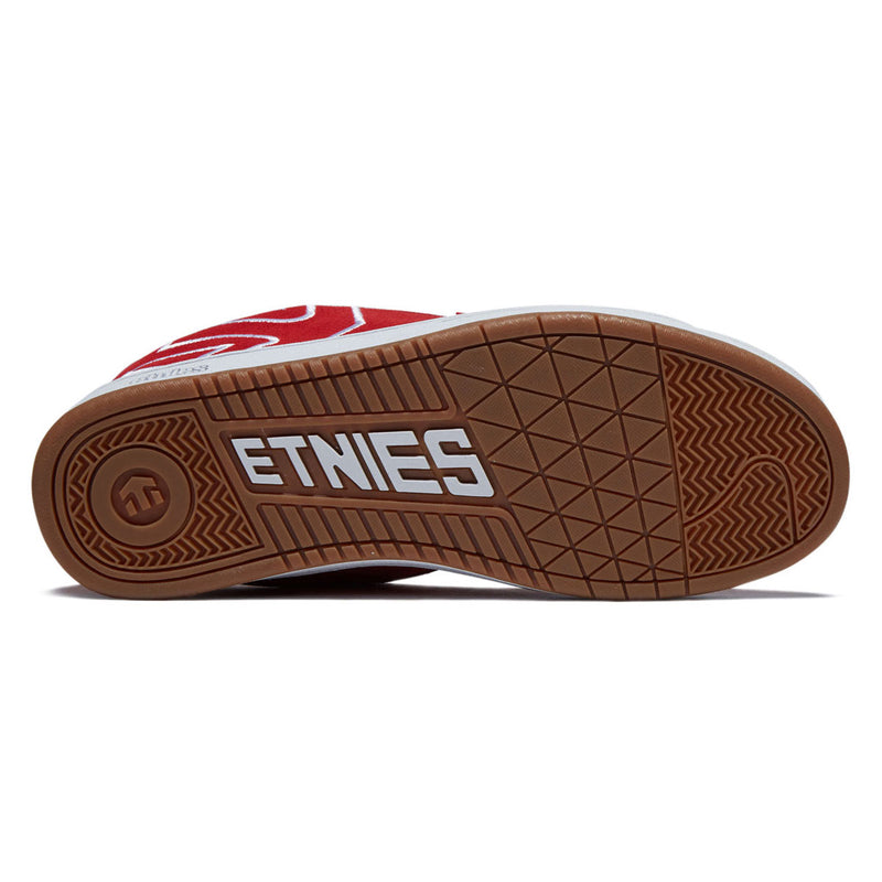 Etnies Fader Shoes - Red/White/Gum