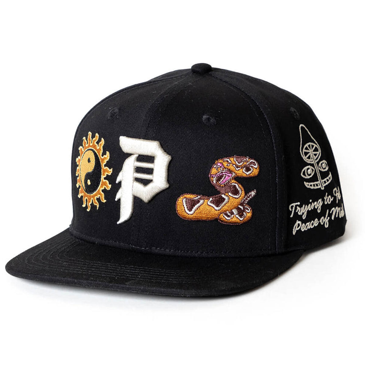 Peace Strapback Hat | Black