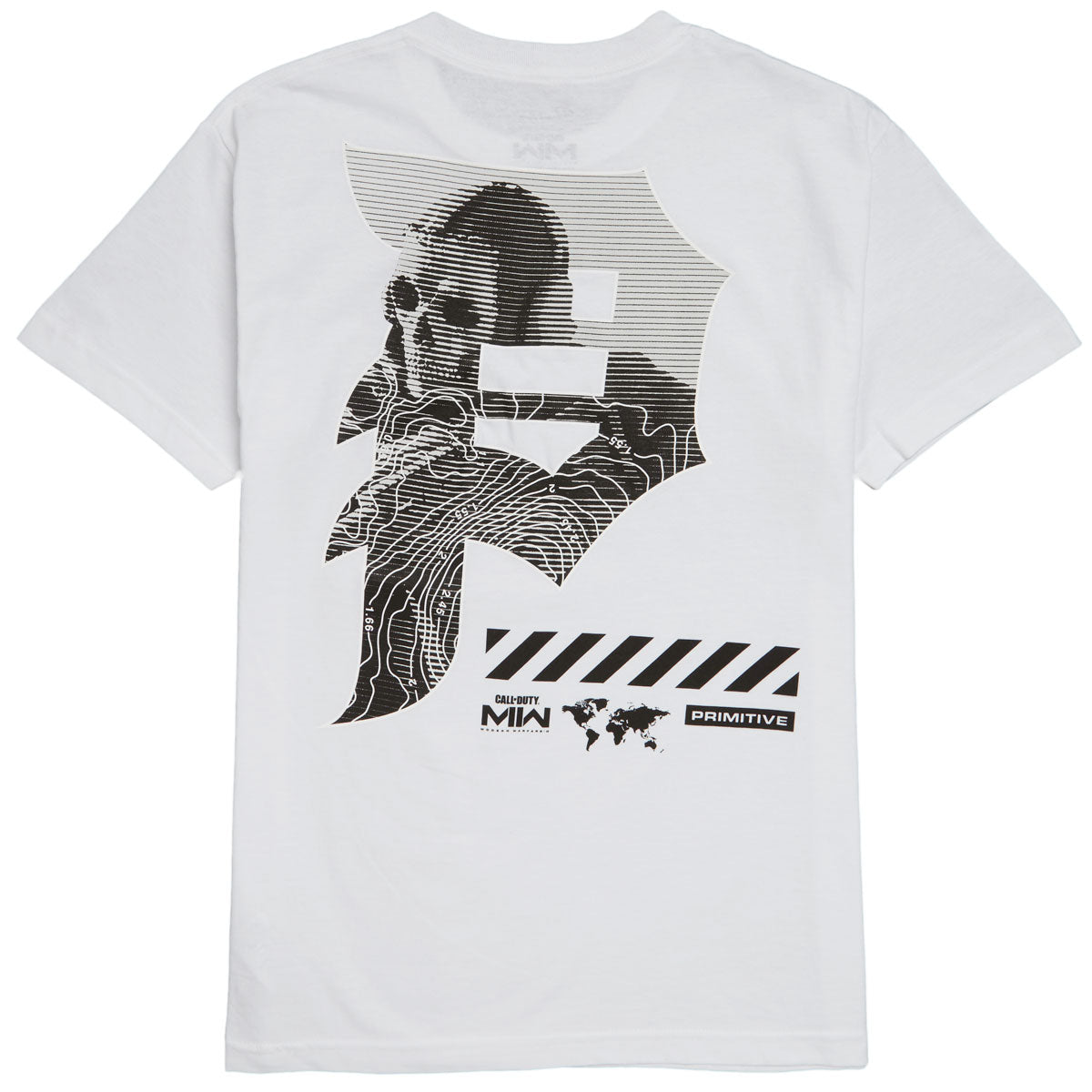 Primitive x Call Of Duty Mapping Dirty P T-Shirt - White image 2