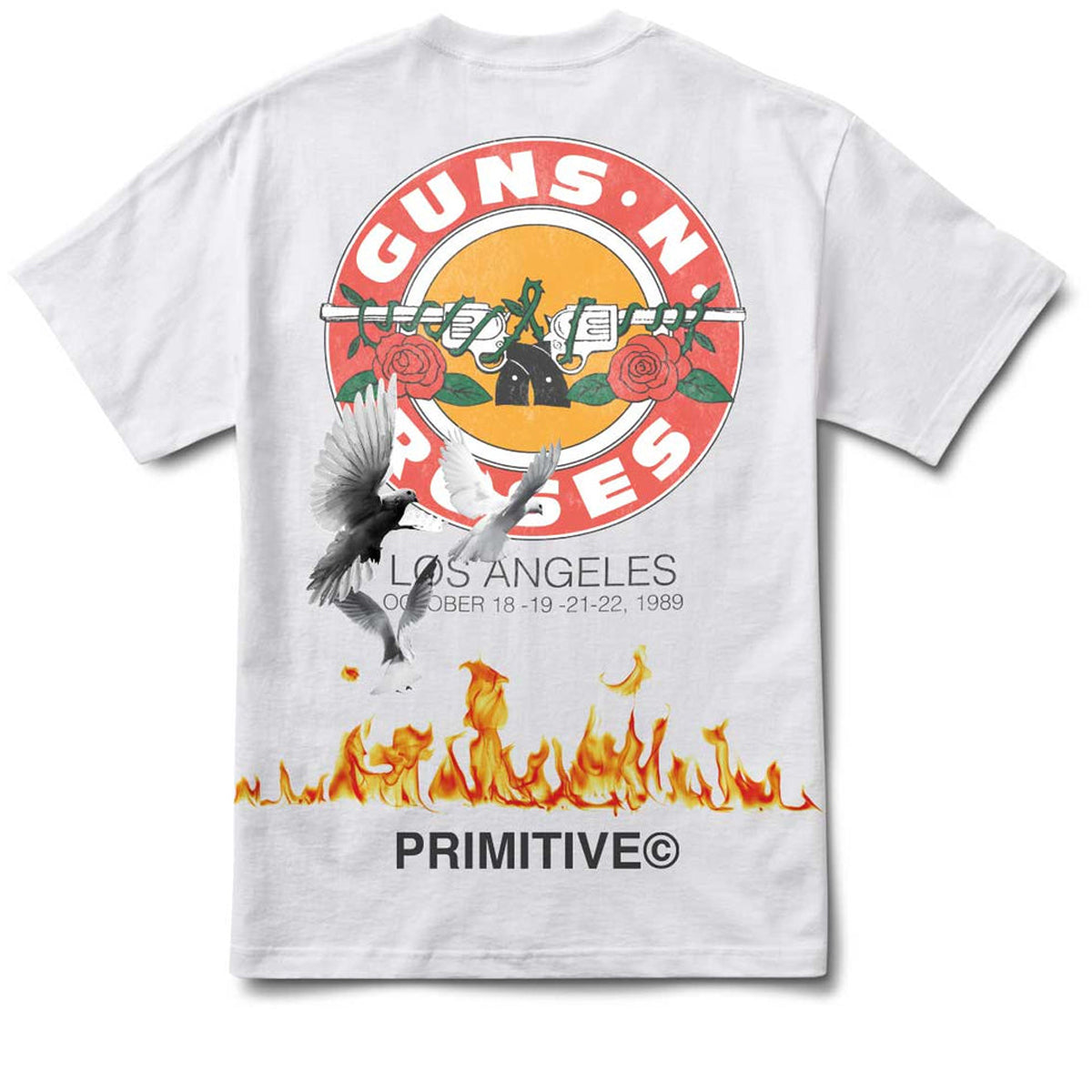 Primitive x Guns N' Roses Next Door T-Shirt - White image 1