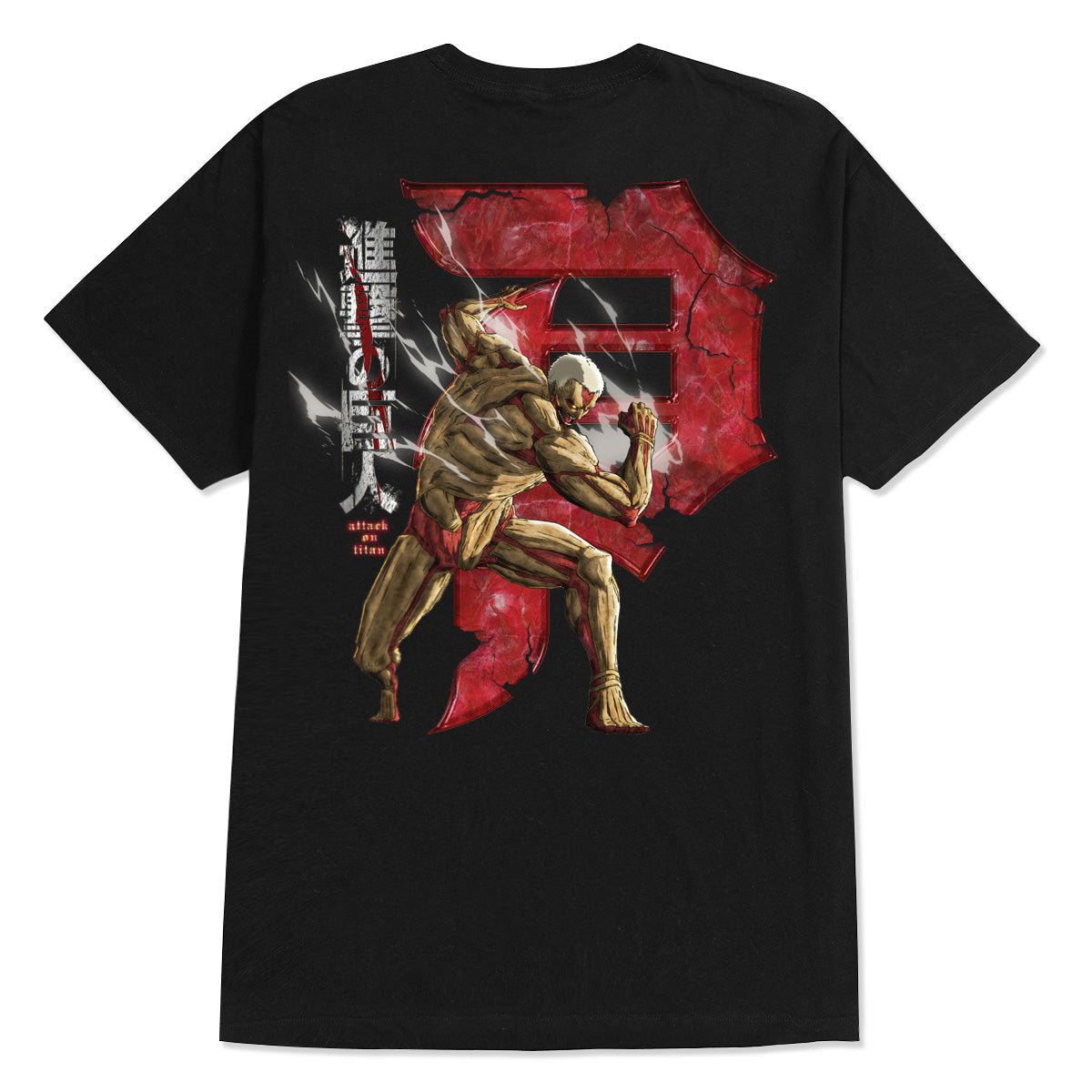 Primitive x Titans Armored Dirty P T-Shirt - Black image 1