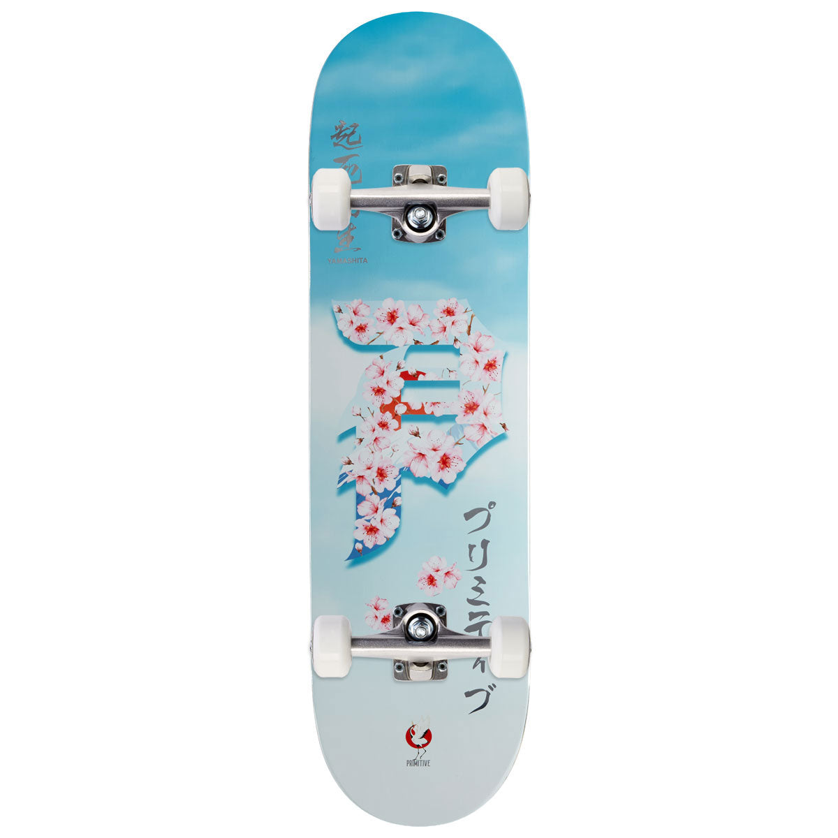 Primitive Yamashita Rising Dirty P Skateboard Complete - Blue - 8.50