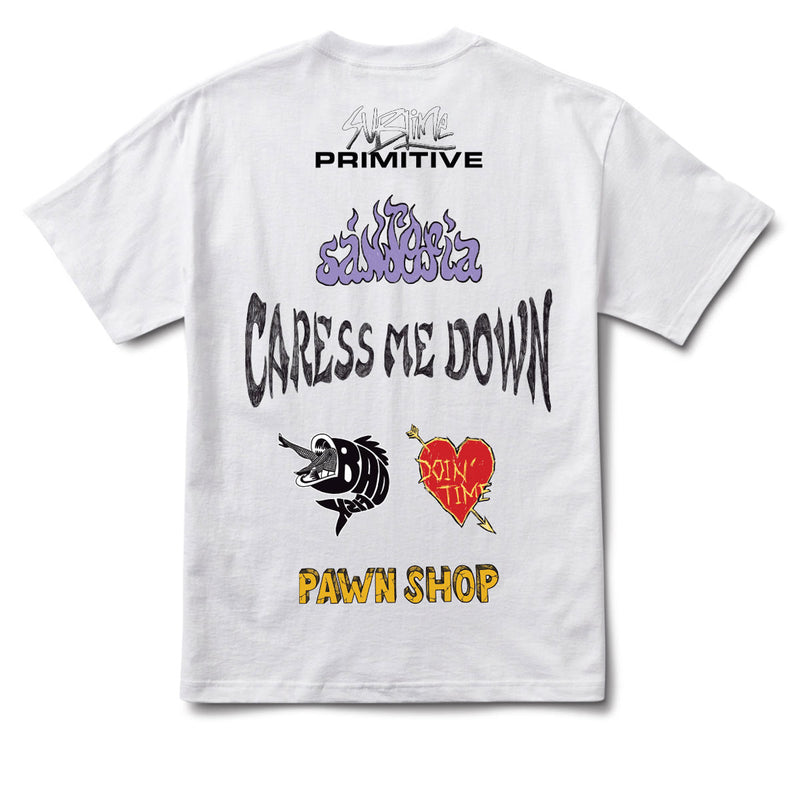 Primitive x Sublime Down Here T-Shirt - White