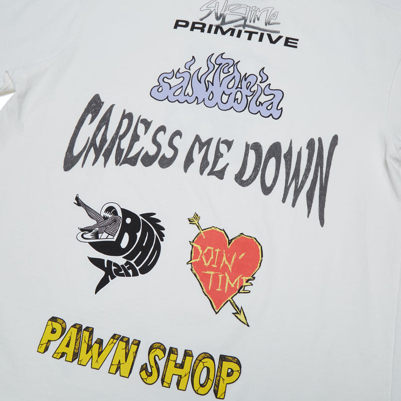 Primitive x Sublime Down Here T-Shirt - White