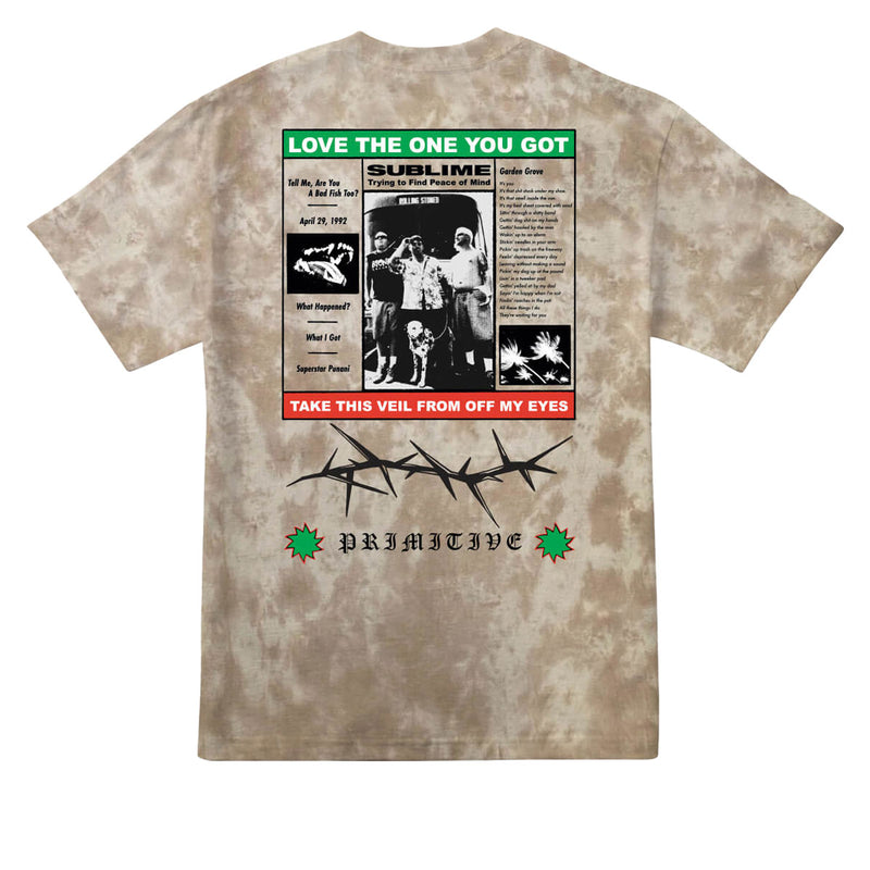 Primitive x Sublime Zine T-Shirt - Sand