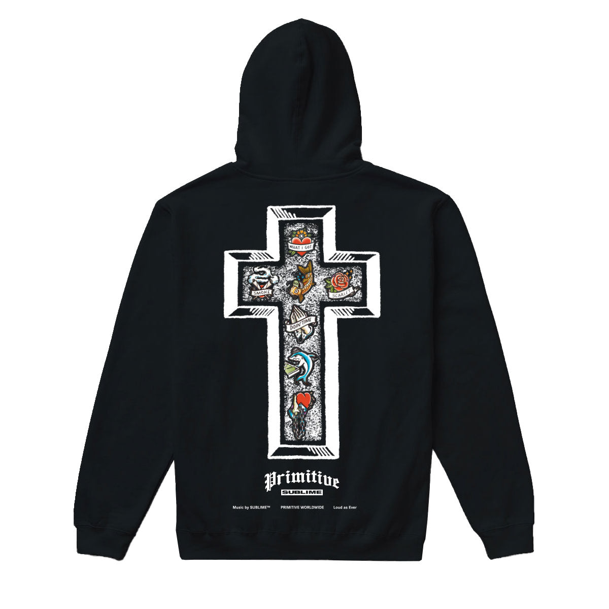 Primitive x Sublime Memory Hoodie - Black image 1