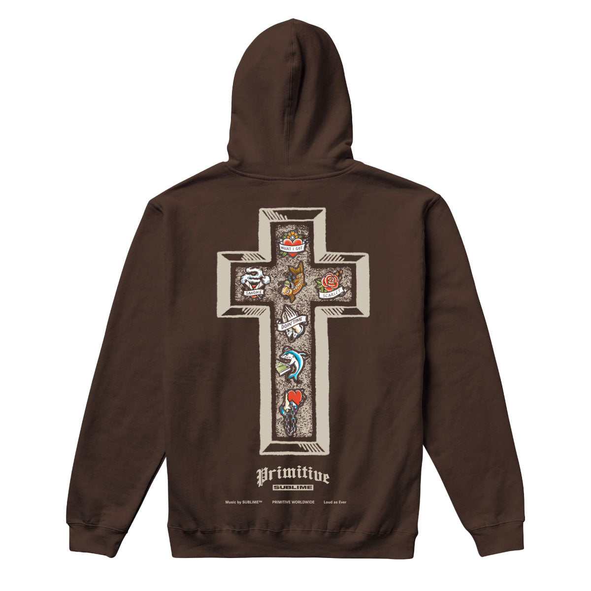 Primitive x Sublime Memory Hoodie - Brown image 1