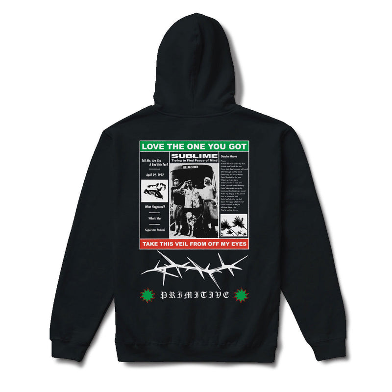 Primitive x Sublime Zine Hoodie - Black