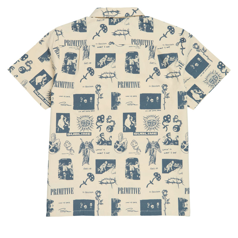Primitive x Sublime Mosaic Woven Shirt - Cream