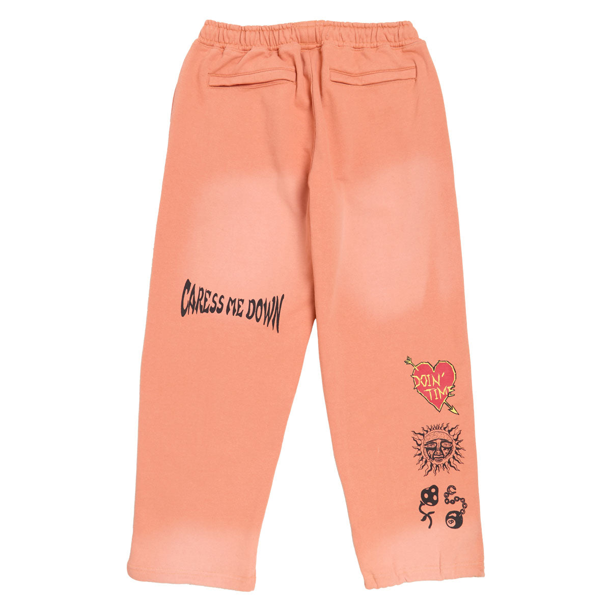 Primitive x Sublime Boardwalk Baggy Sweat Pants - Coral image 2