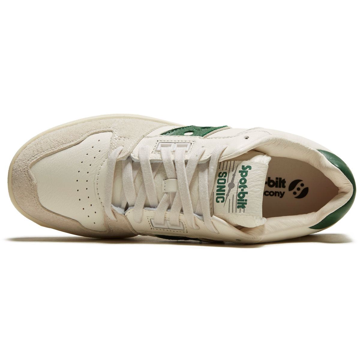 Saucony Sonic Low Shoes - Beige/Green image 3