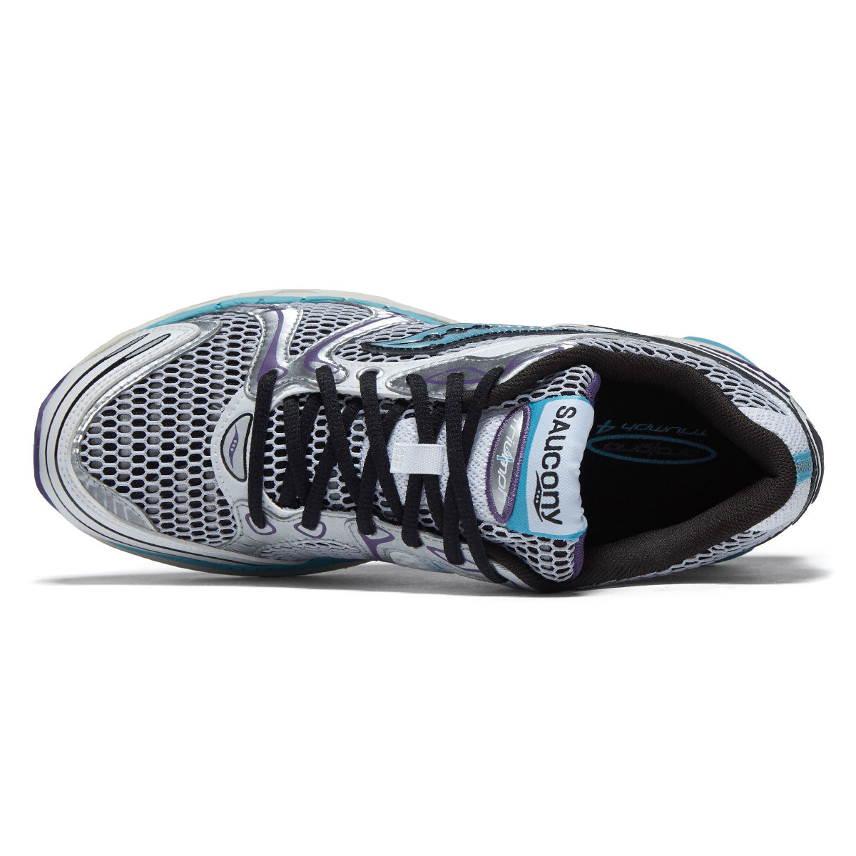 Saucony Progrid Triumph 4 Shoes - White/Blue image 3