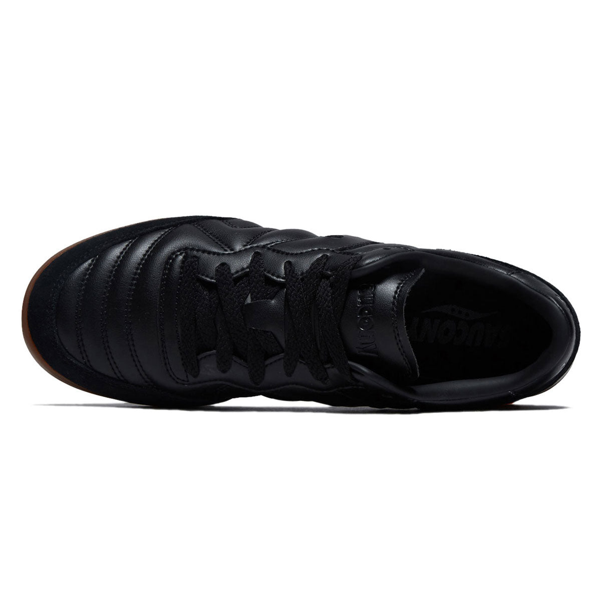 Saucony 586i Leather Shoes - Black/Gum image 3