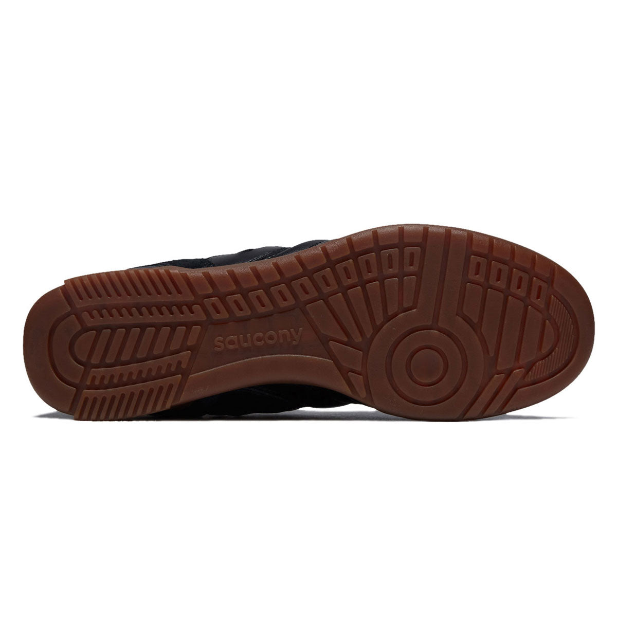 Saucony 586i Leather Shoes - Black/Gum image 4