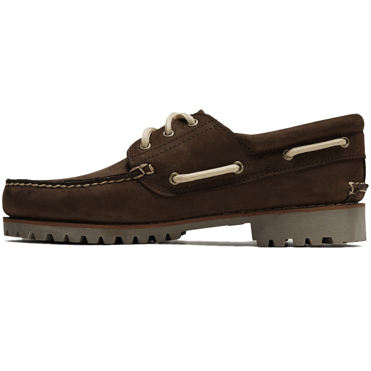 Timberland Authentics 3 Eye Classic Lug Boots - Dark Brown Nubuck – CCS