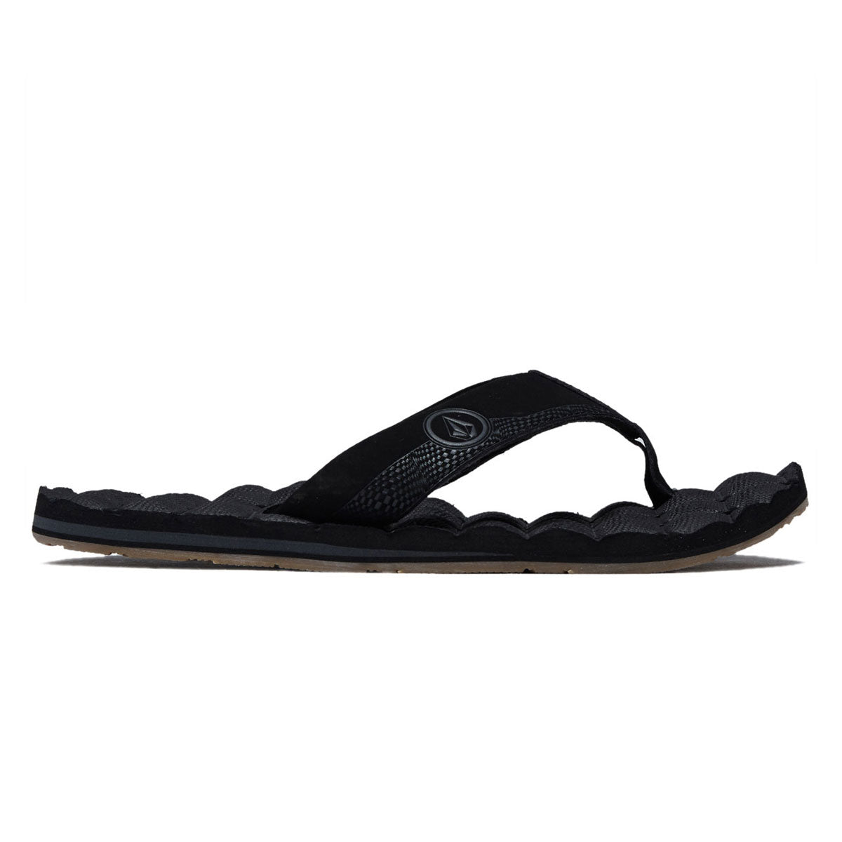 Volcom Recliner Sandal Shoes - Black Destructo image 1