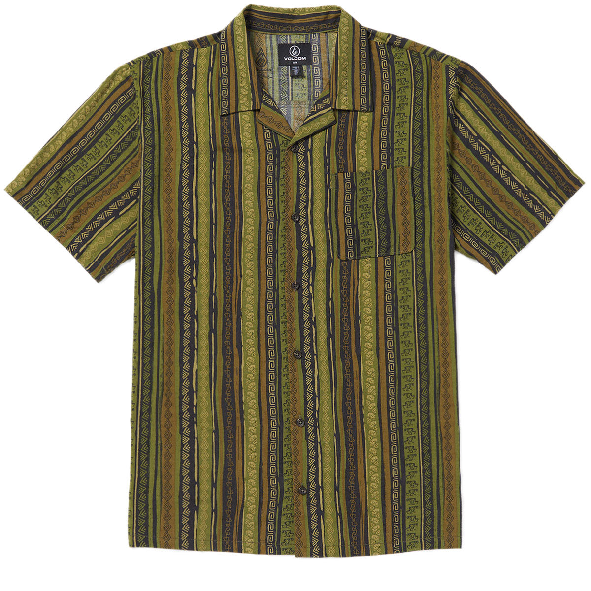 Volcom Skate Vitals Simon B Woven Shirt - Dark Khaki image 1