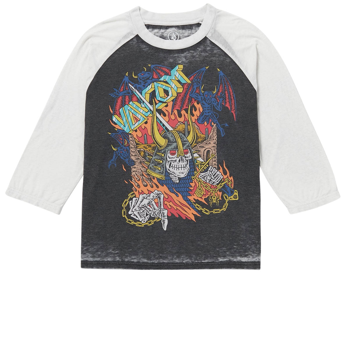 Volcom Skate Vitals Collin P Raglan T-Shirt - Black image 1