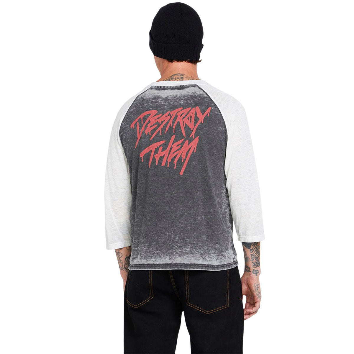 Volcom Skate Vitals Collin P Raglan T-Shirt - Black image 4