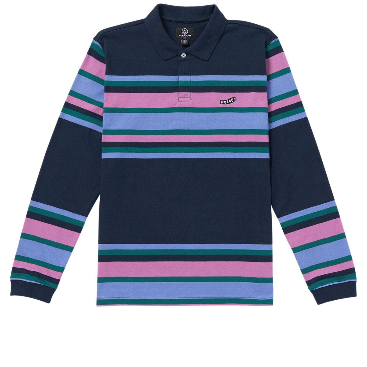 Volcom Sumpter Polo 2023 Long Sleeve Shirt Navy CCS