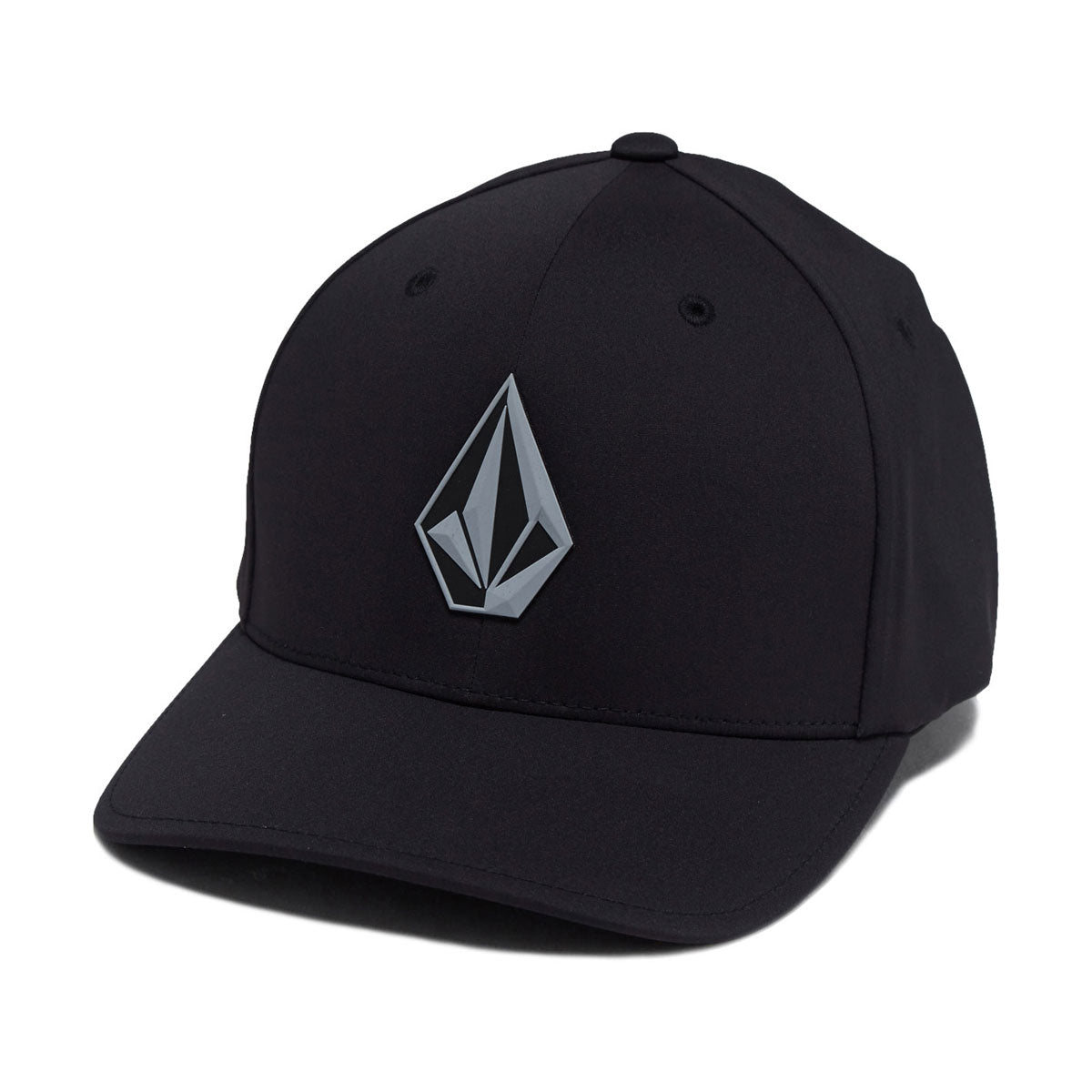 Volcom Stone Tech Flexfit Delta Hat - Black 2025 image 1