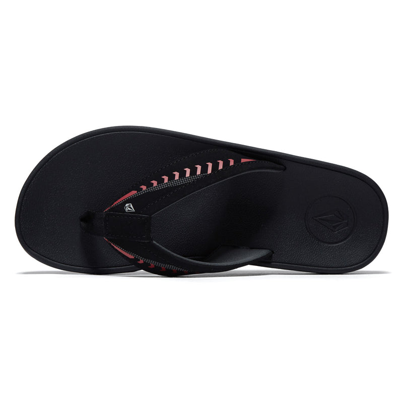Volcom Jack Robinson Sandals - Black/Red