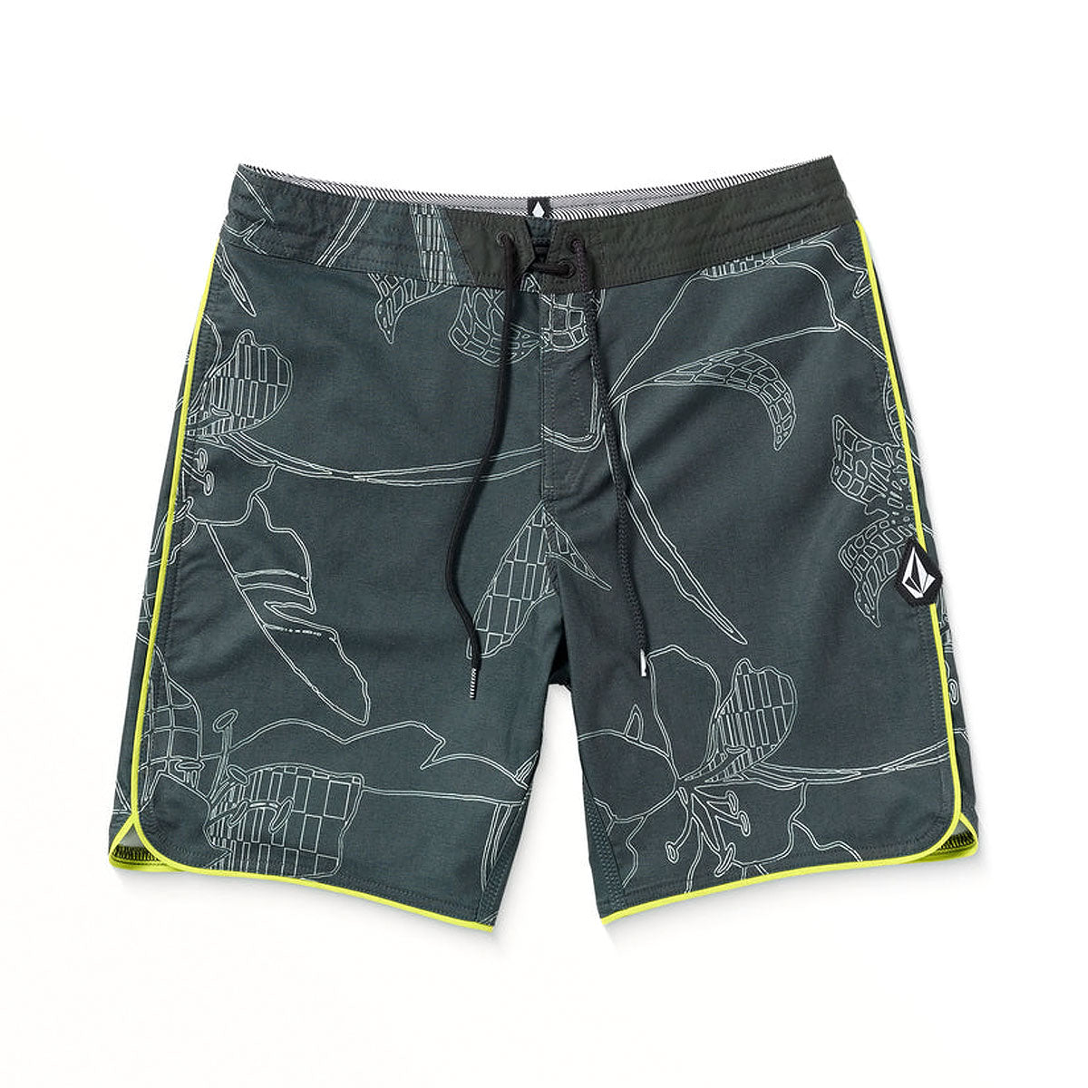 Volcom Mister Fib Scallop Stoney 19 Boardshorts - Stealth image 1